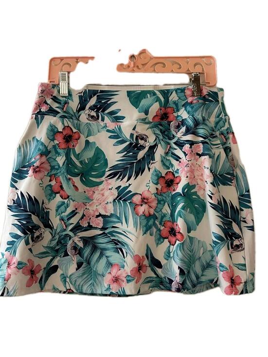 Tommy Bahama Dresses & Skirts - Tommy Bahama Tropical Golf Tennis Skirt Multicolor Tropical Floral Pattern  Sz L